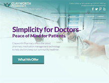 Tablet Screenshot of clayworthpharmacy.com